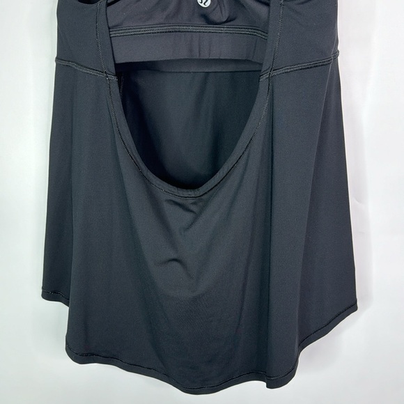 Lululemon Beat The Heat Black Built In Bra Work Out Tank Top Size 8 - Picture 6 of 7